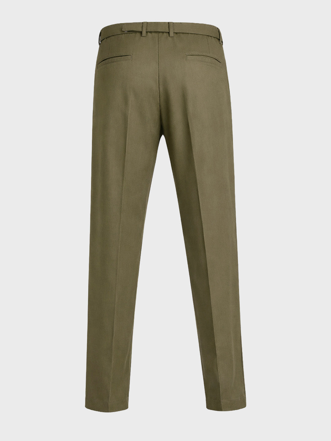 Men's Green Relaxed Fit Solid Utility Trousers