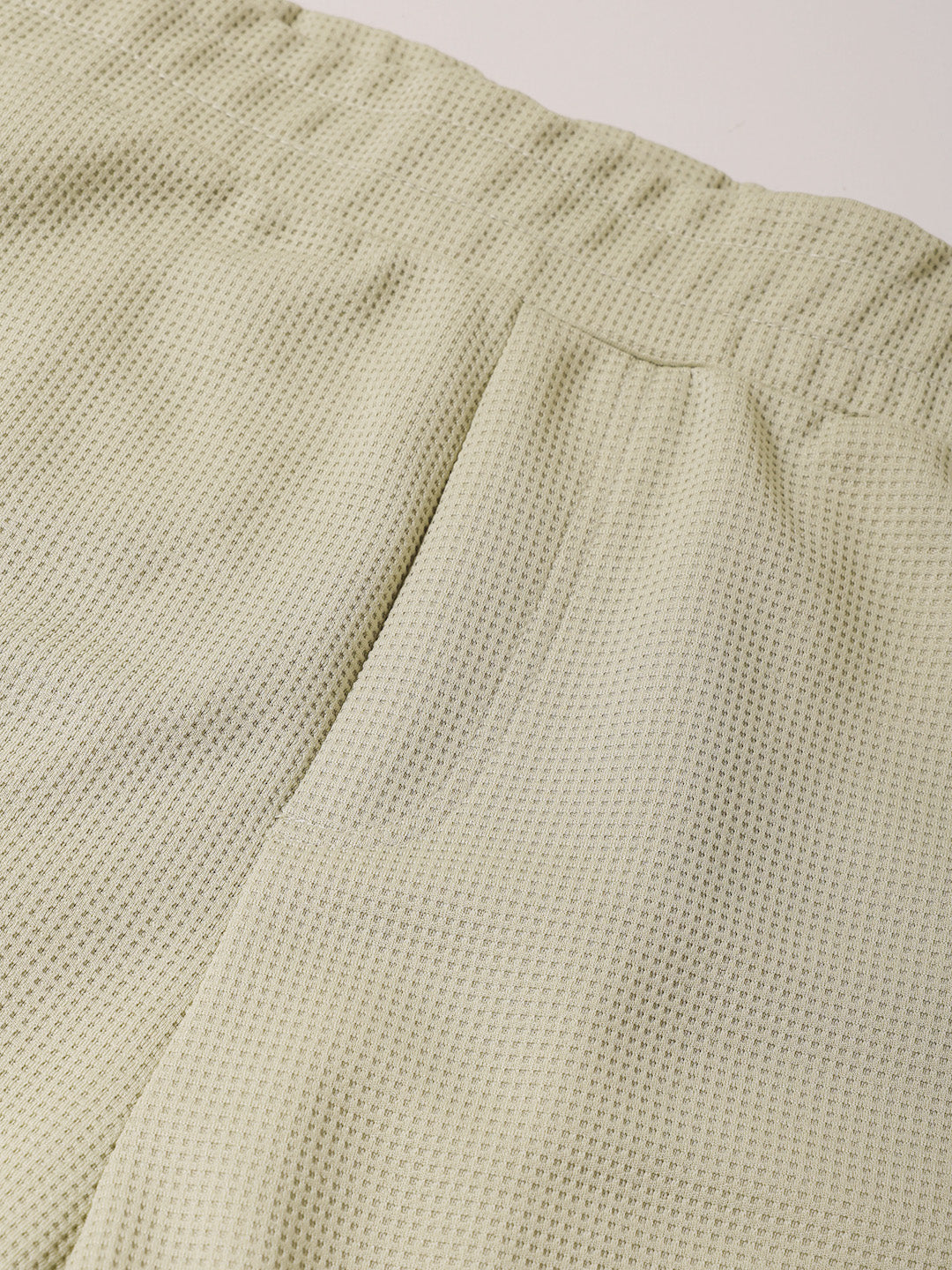 Men's Green Relaxed Fit Textured Utility Trousers