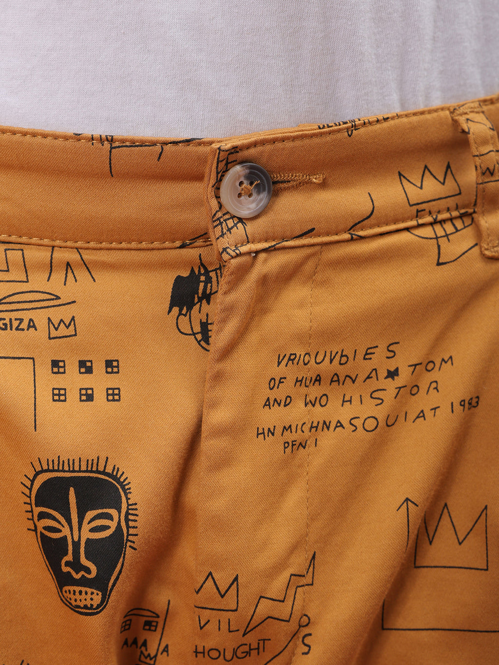Men's Cashew Relaxed Fit Printed Casual Shorts