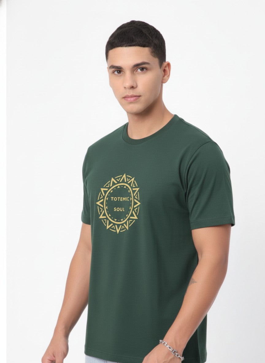 Men Cotton Tribal T-Shirt