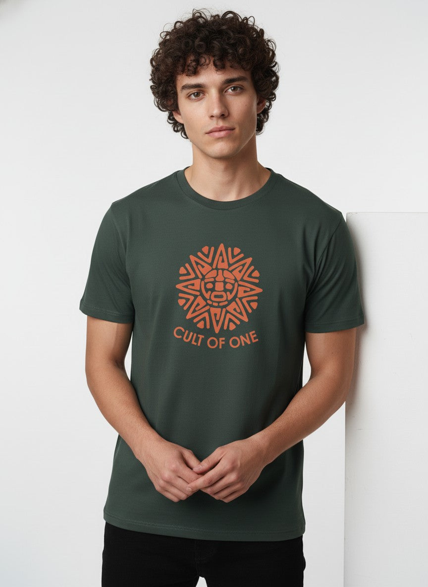 Men Cotton Tribal T-Shirt