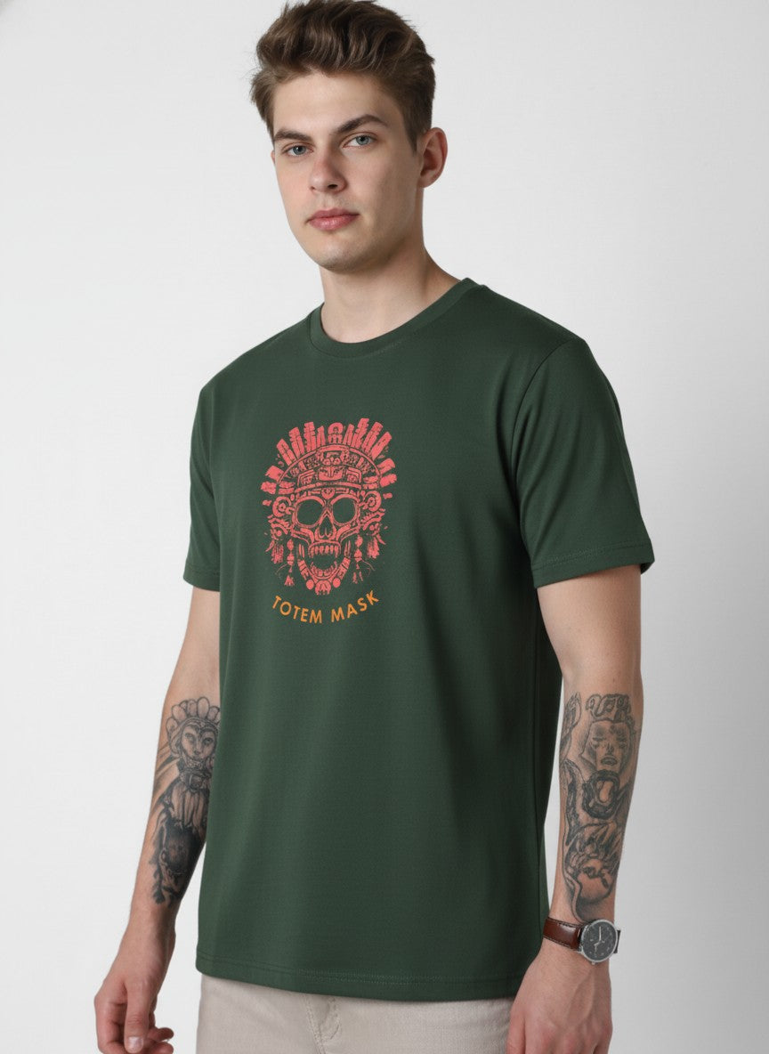 Men Cotton Tribal T-Shirt