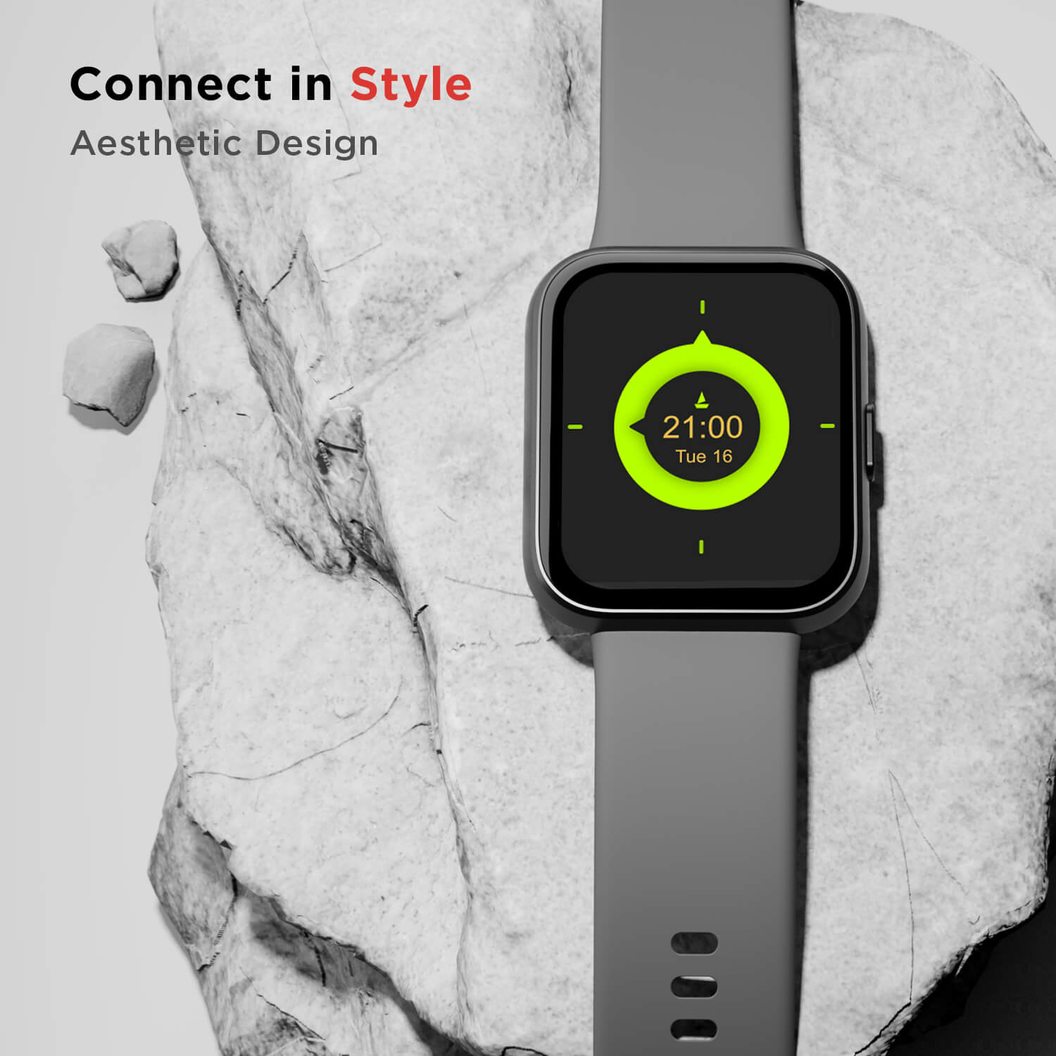 boAt Wave Fit Call | Alexa Built-in Smart Watch with 1.69" (4.29cm) HD Display, 60+ Sports Modes, HR & SpO2 Monitoring