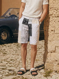 Men's Off-White Printed Shorts