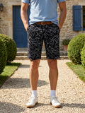 Men's Black Printed Shorts