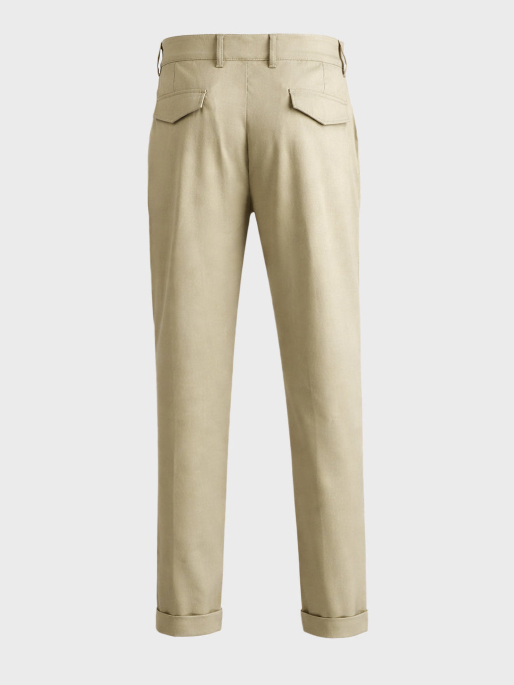 Men's Green Relaxed Fit Solid Casual Trousers