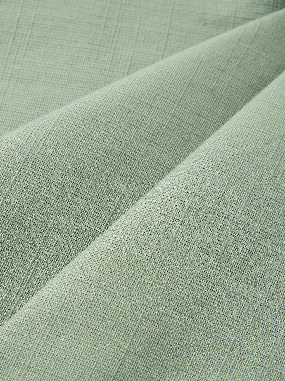 Men's Green Regular Fit Solid Casual Trousers