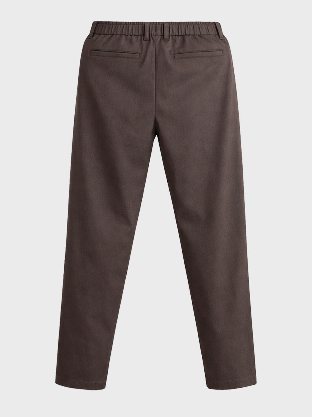 Men's Olive Regular Fit Solid Casual Trousers