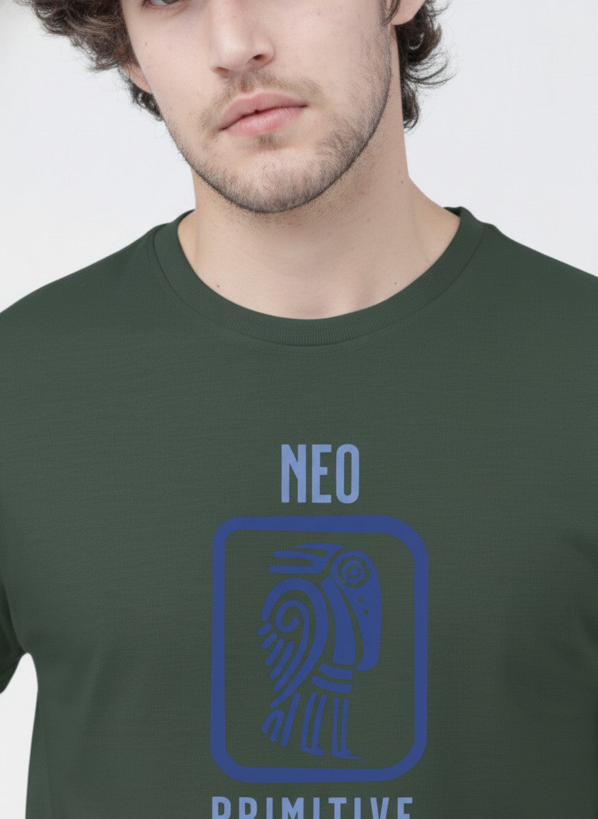 Men Cotton Tribal T-Shirt