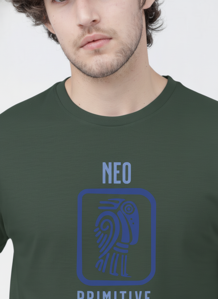Men Cotton Tribal T-Shirt