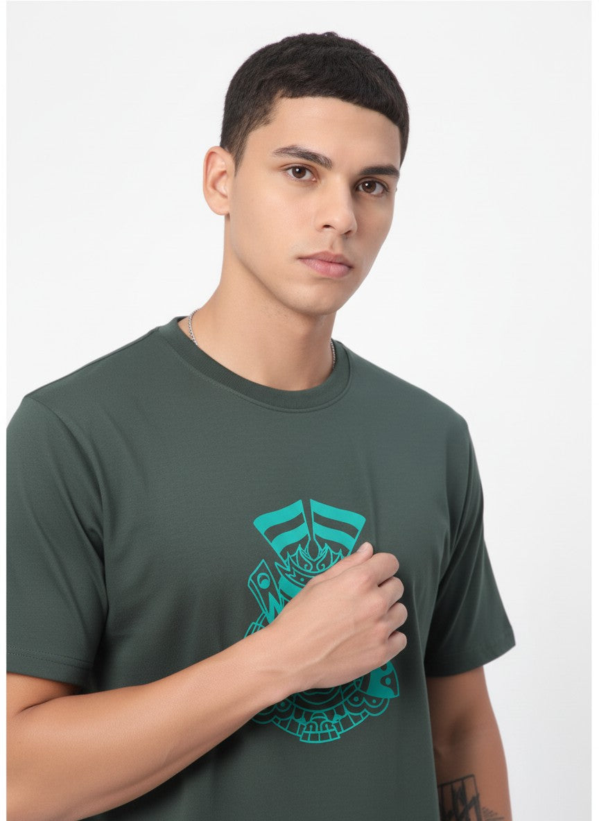 Men Cotton Tribal T-Shirt