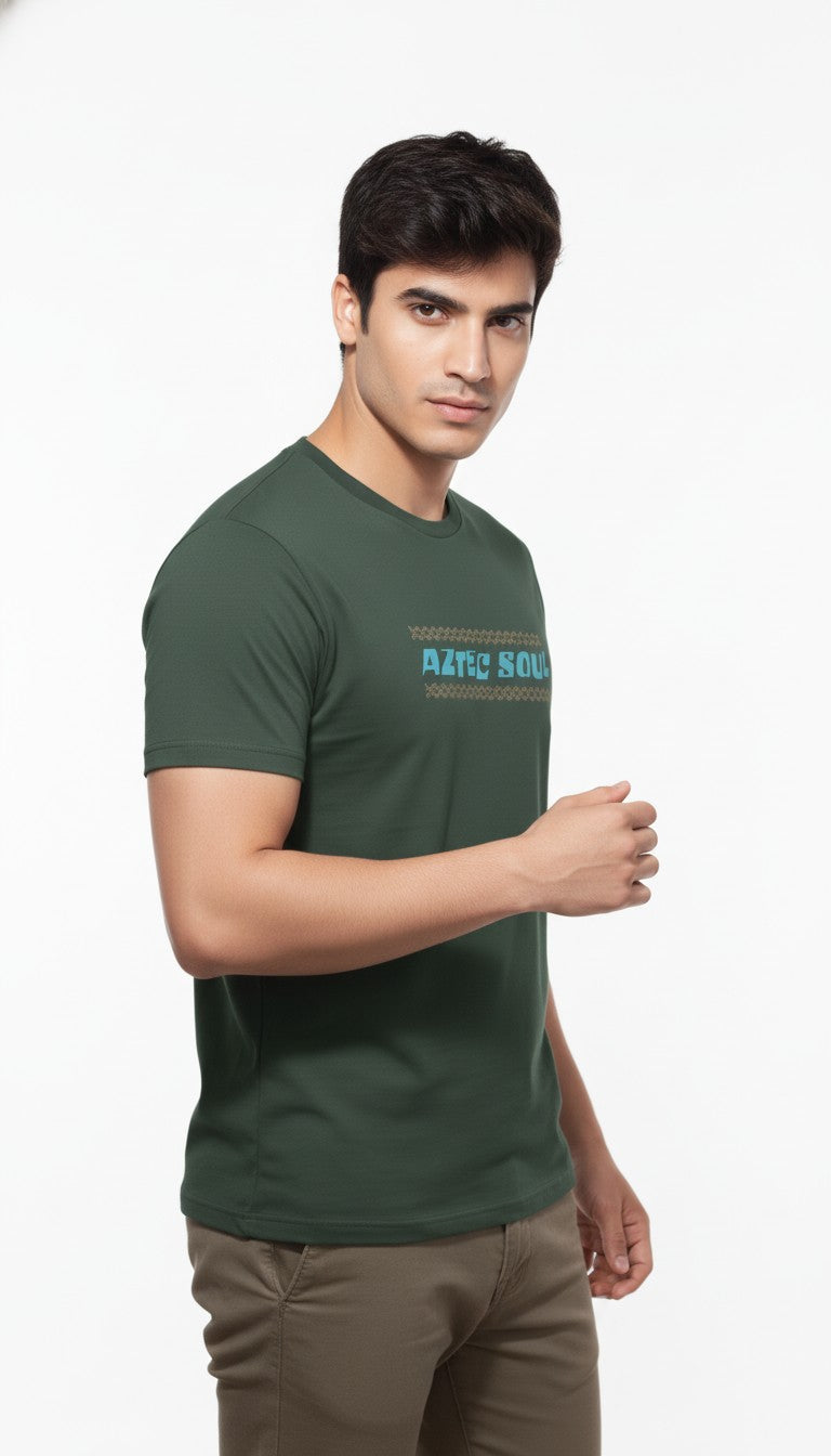 Men Cotton Tribal T-Shirt