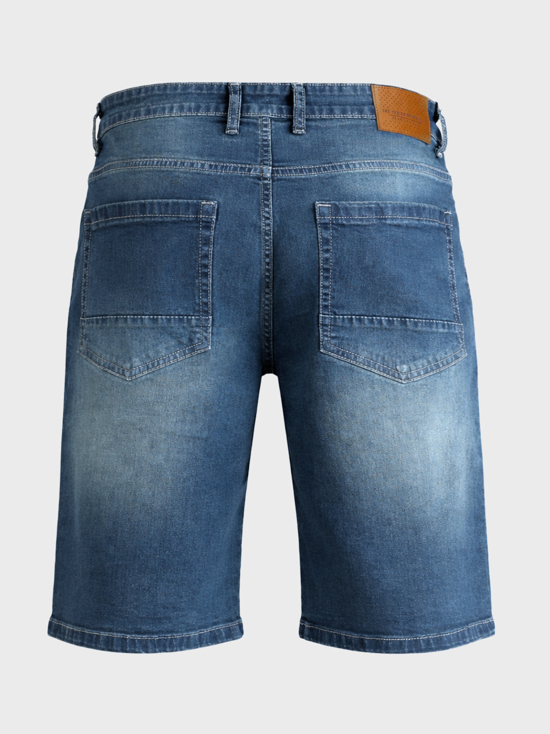 Men's Blue Regular Fit Solid Casual Shorts