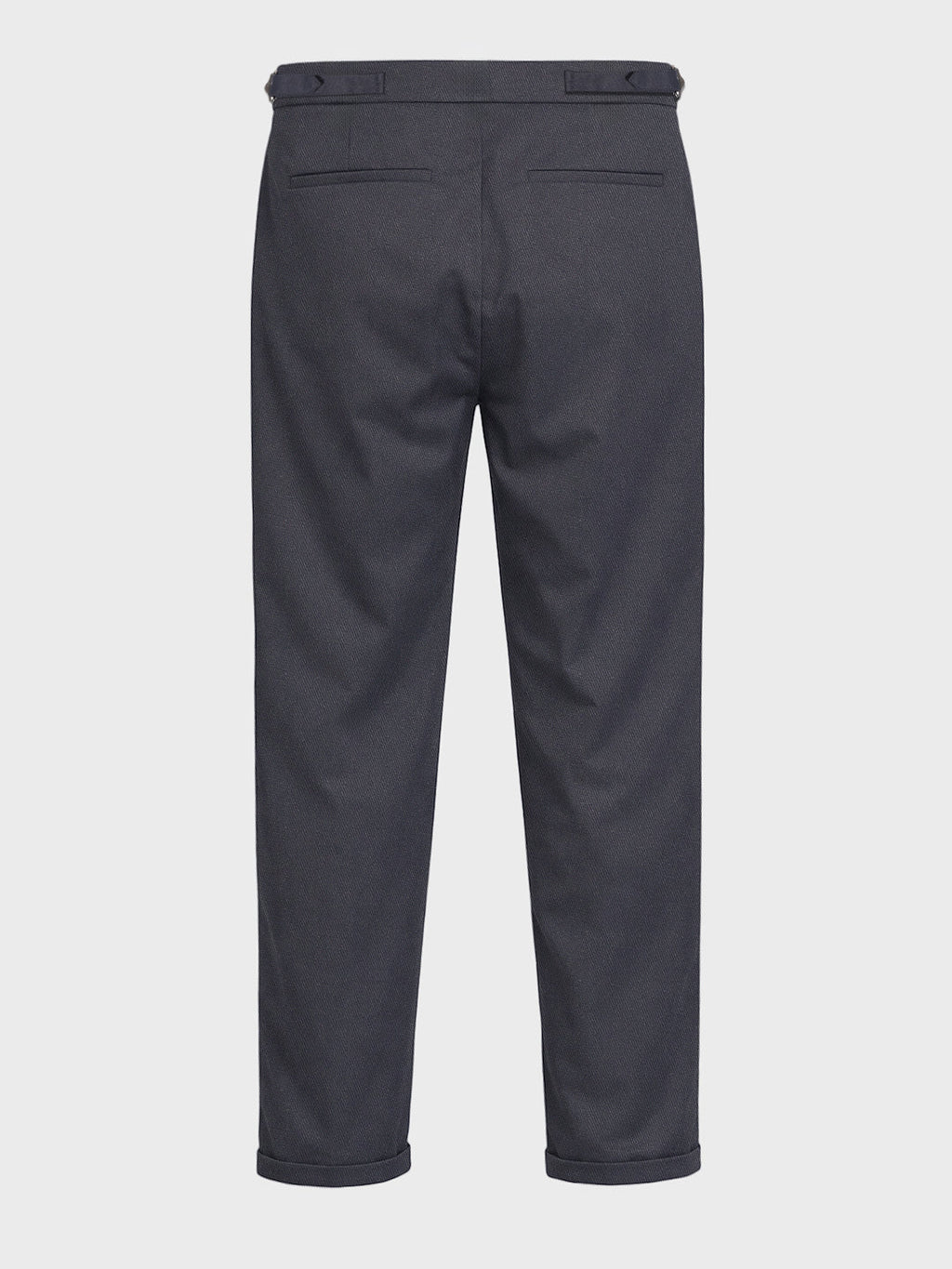 Men's Grey Relaxed Fit Utility Solid Trousers