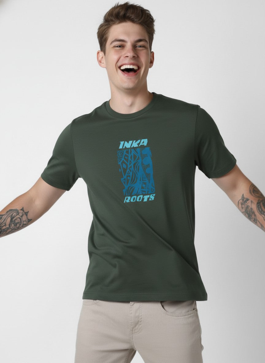 Men Cotton Tribal T-Shirt