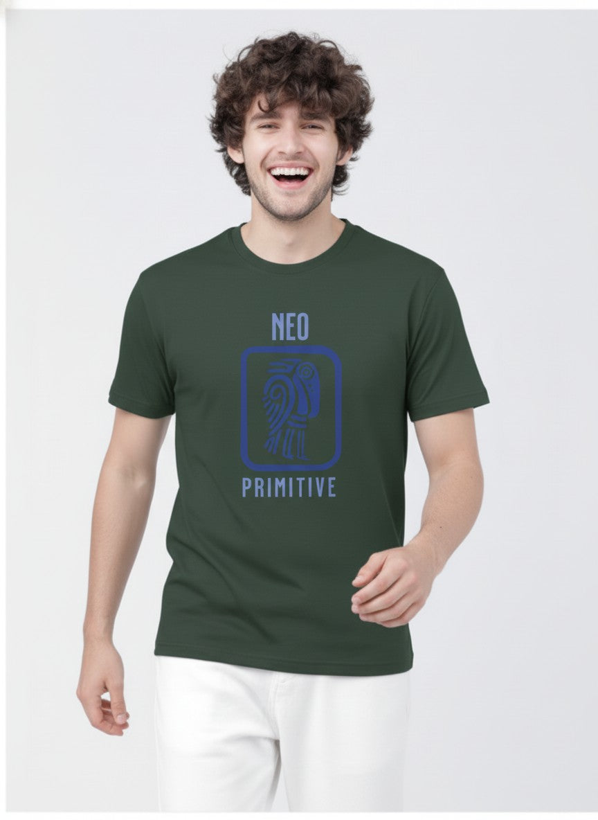 Men Cotton Tribal T-Shirt