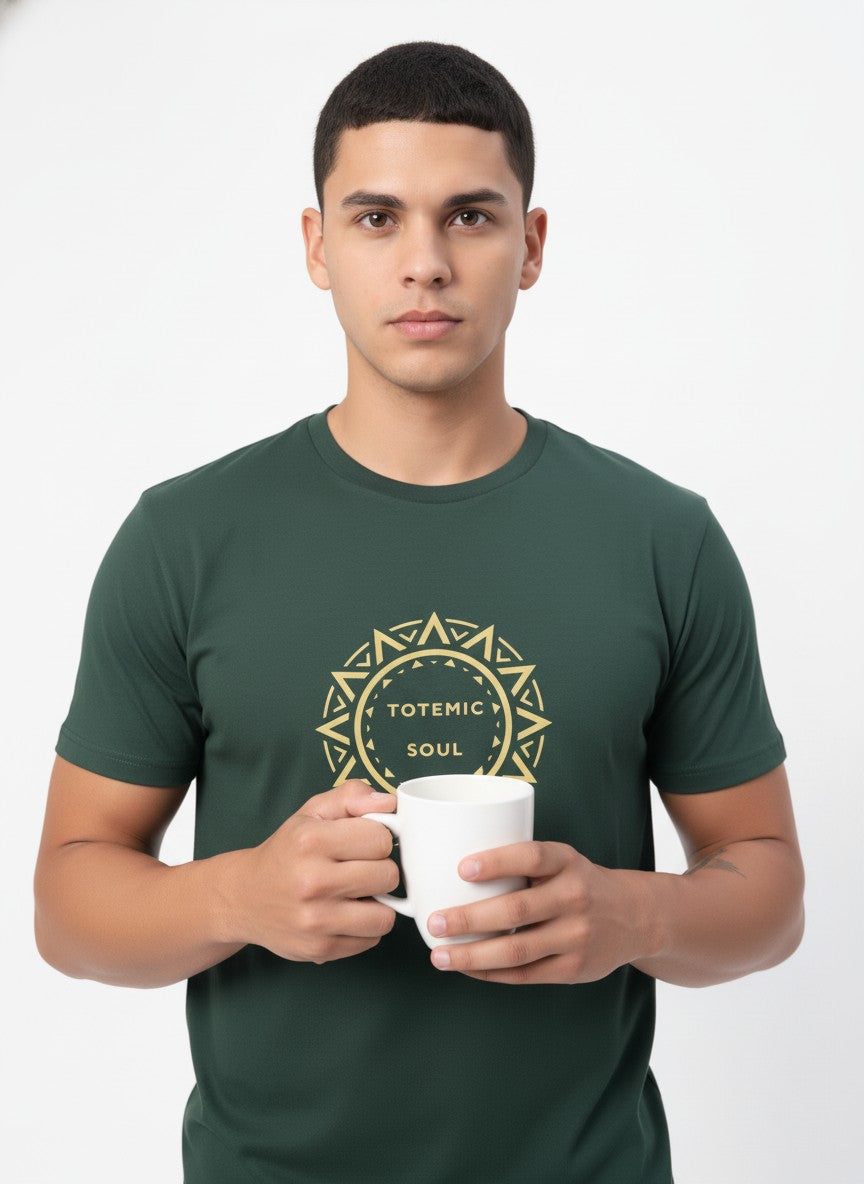 Men Cotton Tribal T-Shirt