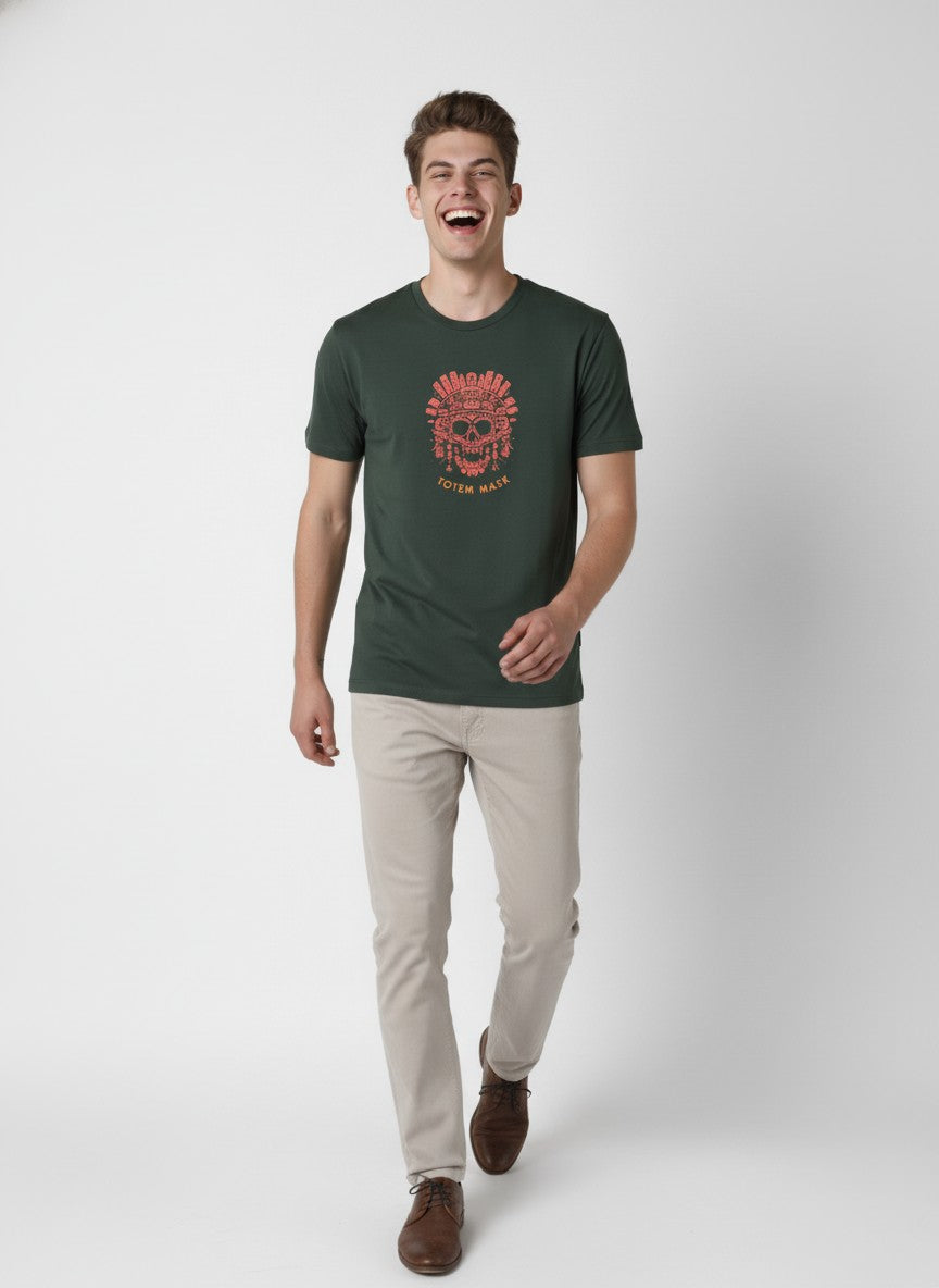 Men Cotton Tribal T-Shirt