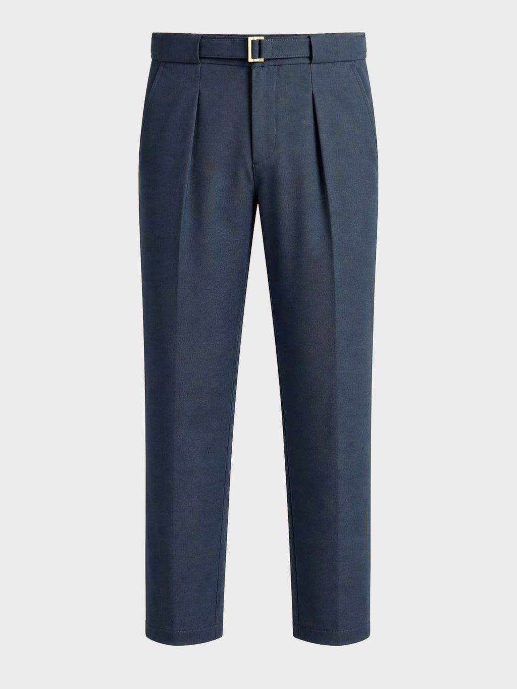 Men's Grey Regular Fit Solid Casual Trousers