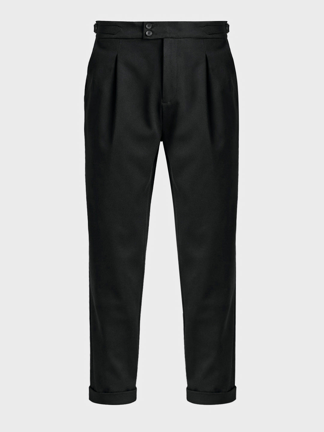 Men's Khaki Regular Fit Solid Casual Trousers