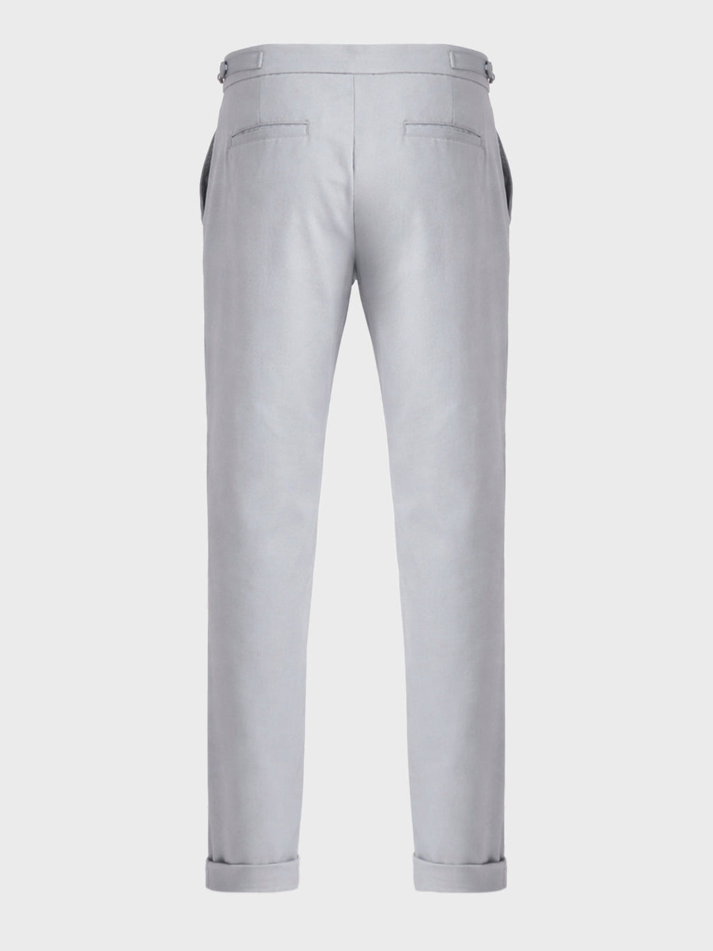 Men's Grey Regular Fit Solid Casual Trousers