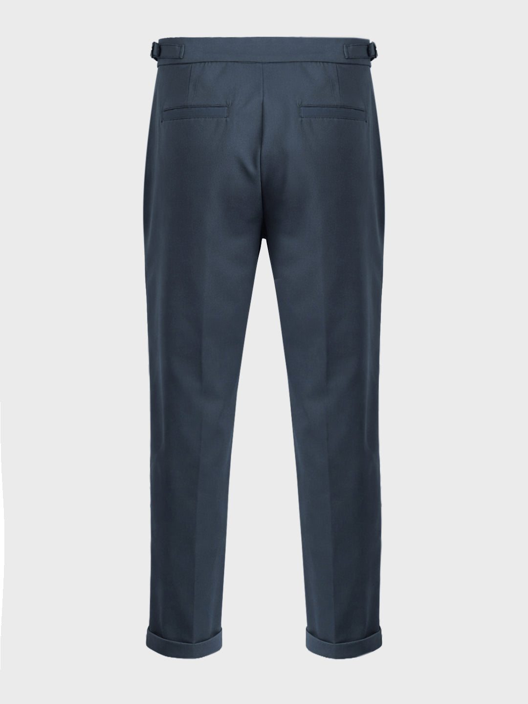 Men's Grey Regular Fit Solid Casual Trousers