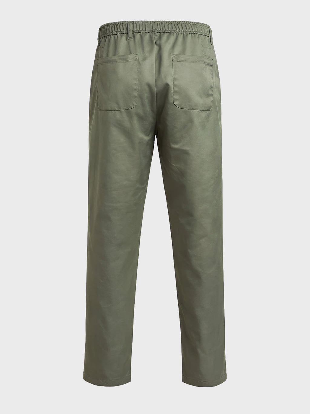 Men's Green Relaxed Fit Solid Casual Trousers
