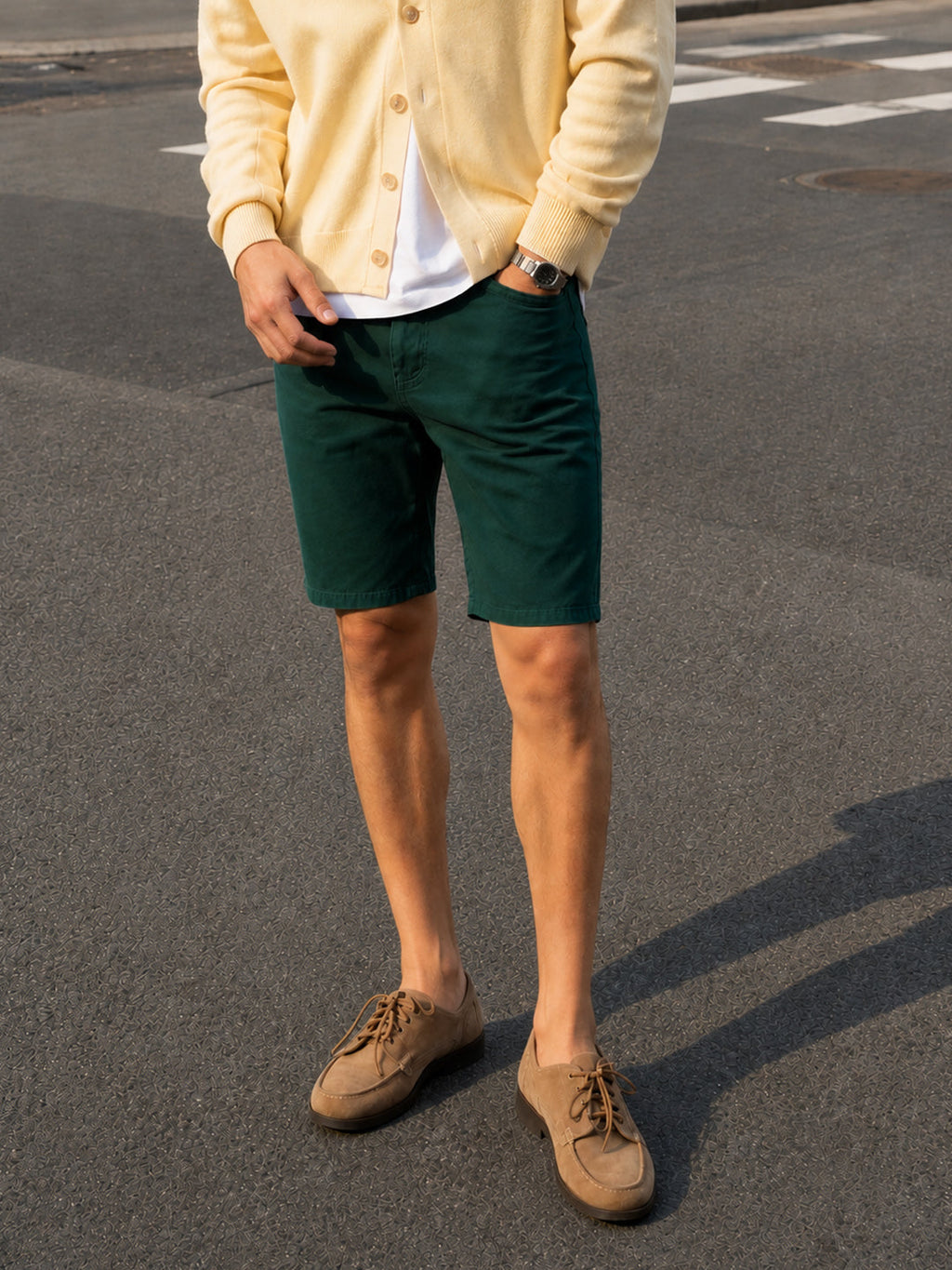Men's Solid Casual Short