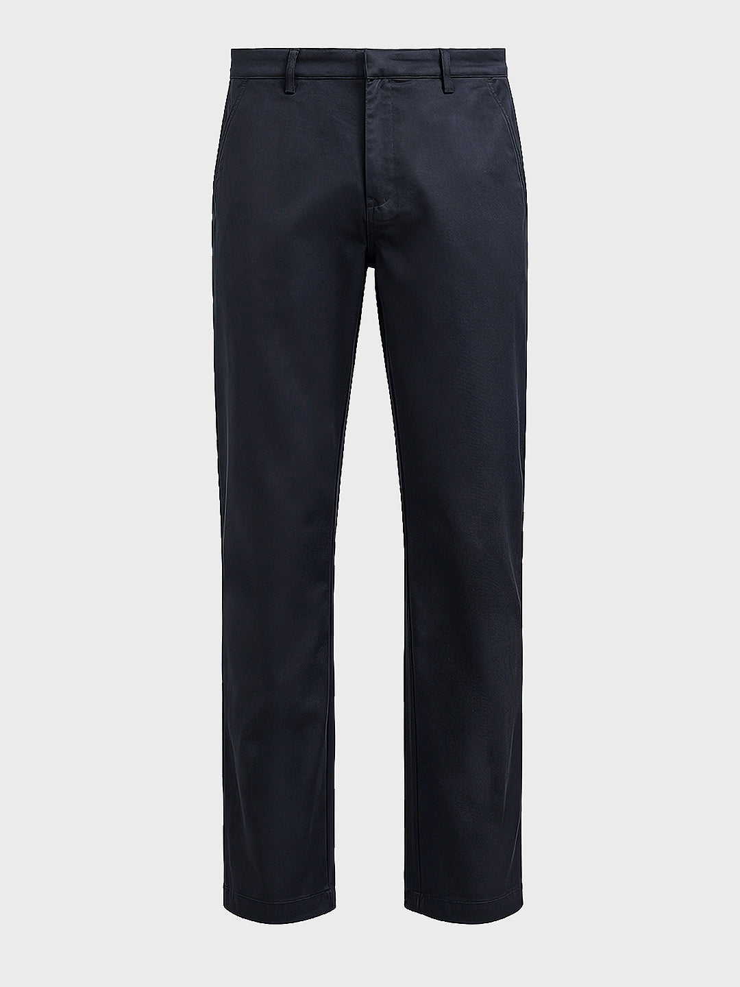 Men's Navy Regular Fit Casual Trousers