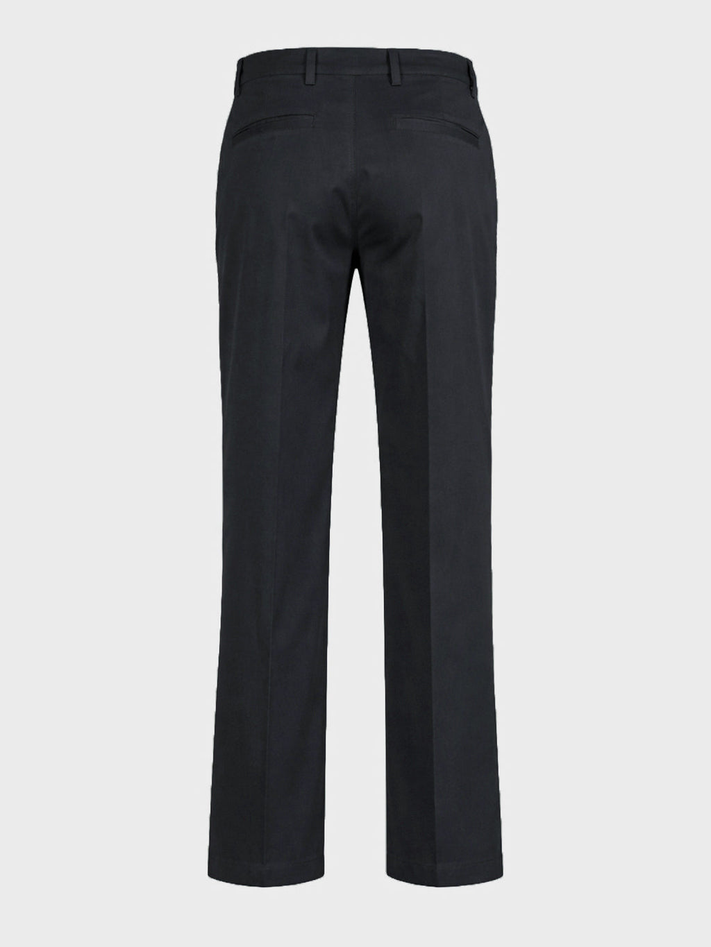 Men's Black Relaxed Fit Solid Casual Trousers