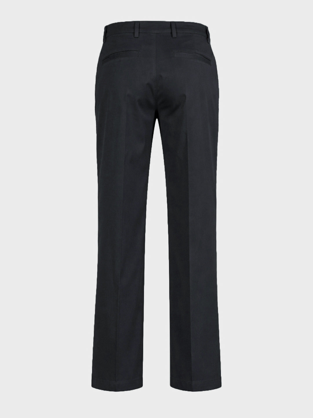 Men's Black Relaxed Fit Solid Casual Trousers