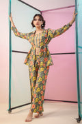 Florals on Grey Three Piece Cotton Co-ord Set
