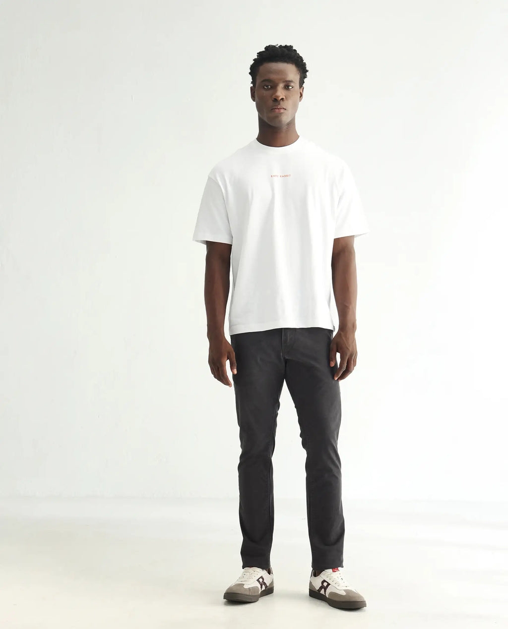 Rare Rabbit Men's Oxin Grey Cotton Plain Hawk Slim Fit Jeans