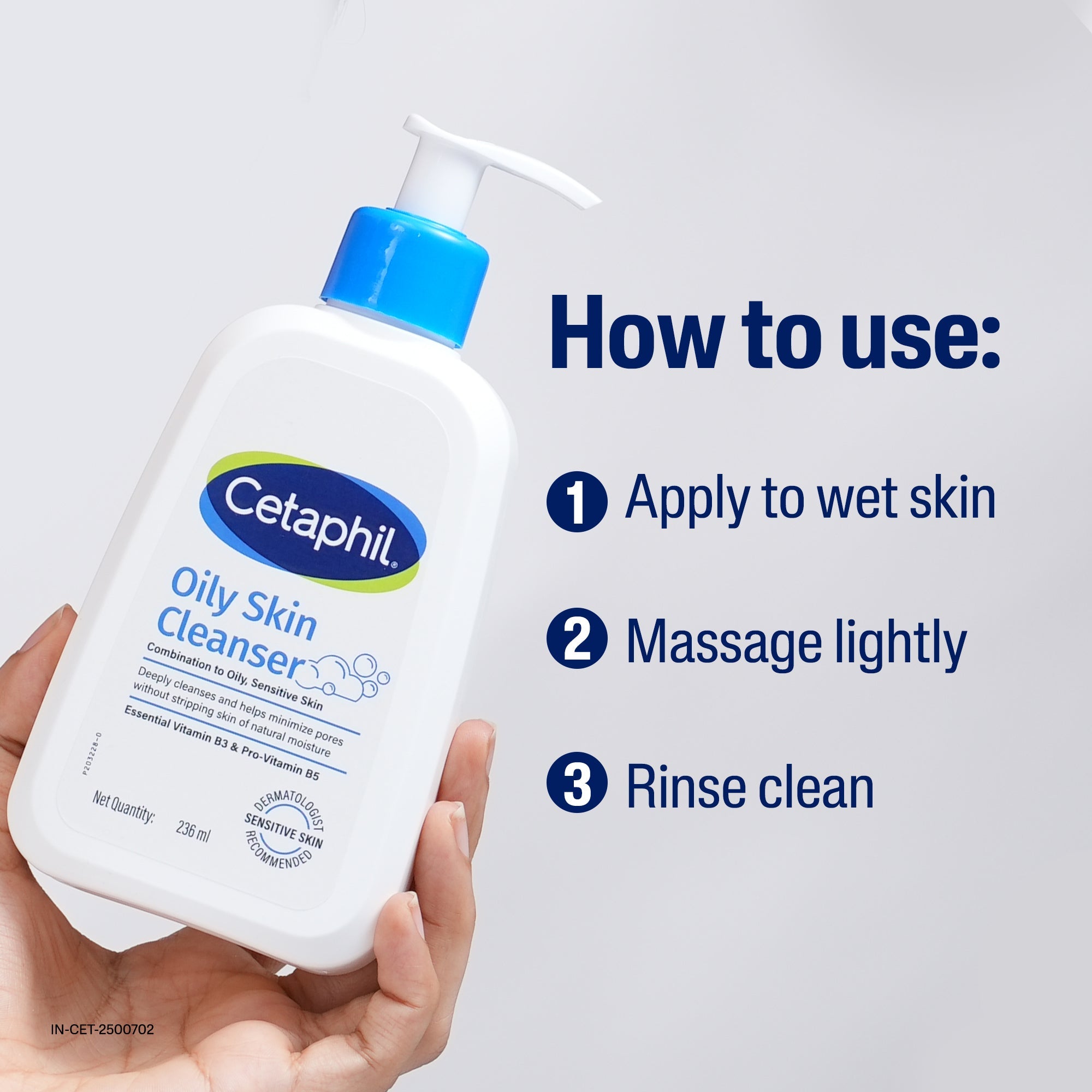 Cetaphil Oily Skin Cleanser 236 ml | Dermat Recommended
