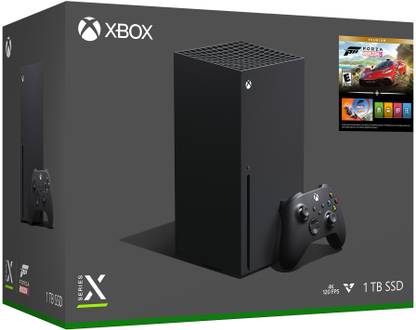 MICROSOFT Series X - Forza Horizon 5 Bundle 1000 GB with Forza Horizon 5 Premium, Forza Horizon 5 Hot Wheels (Black)