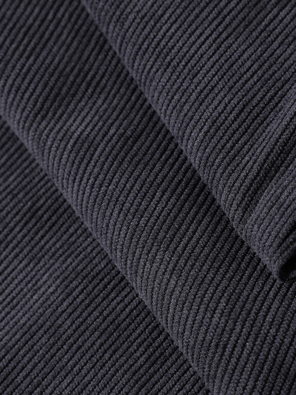 Men's Charcoal Relaxed Fit Textured Casual Trousers
