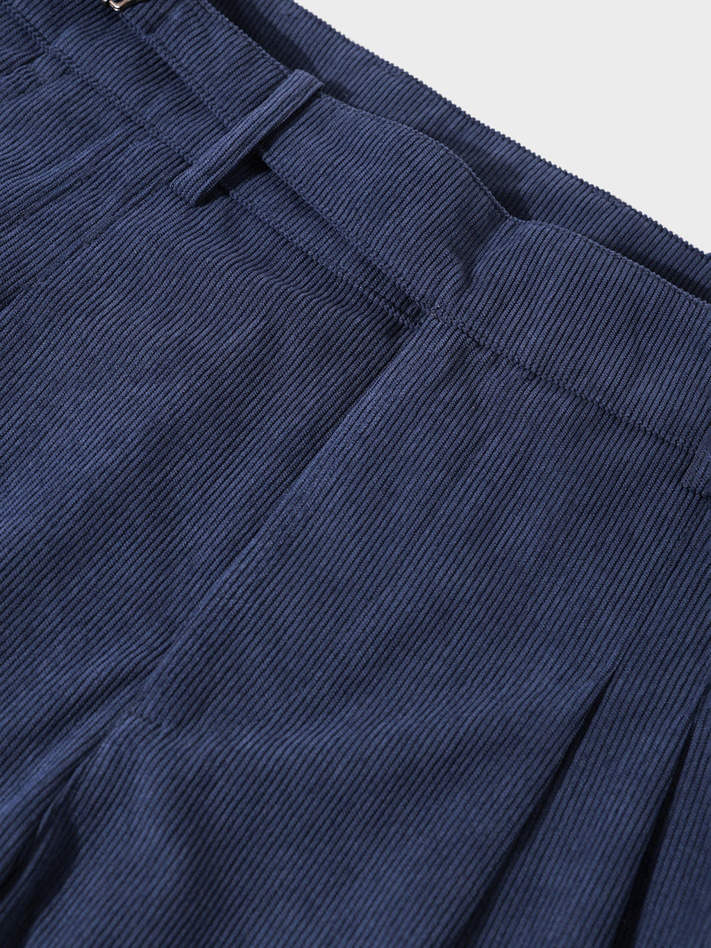 Men's Dark Denim Relaxed Fit Textured Casual Trousers