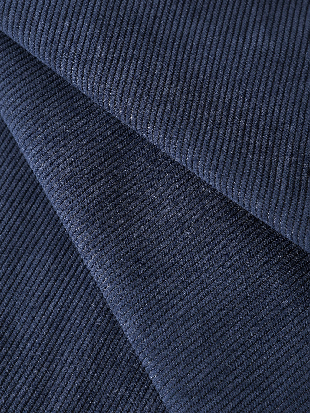 Men's Dark Denim Relaxed Fit Textured Casual Trousers