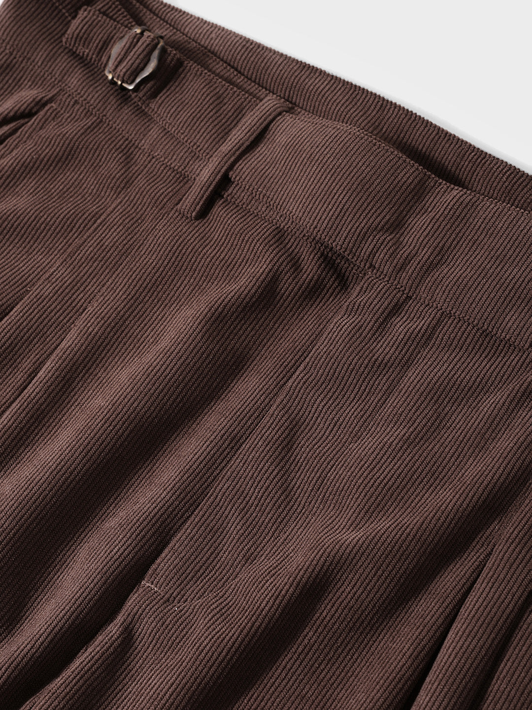 Men's Brown Relaxed Fit Textured Casual Trousers