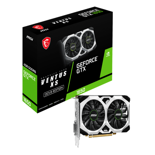 MSI GeForce GTX 1650 D6 Ventus XS OCV3 4GB Nvidia Graphics Card