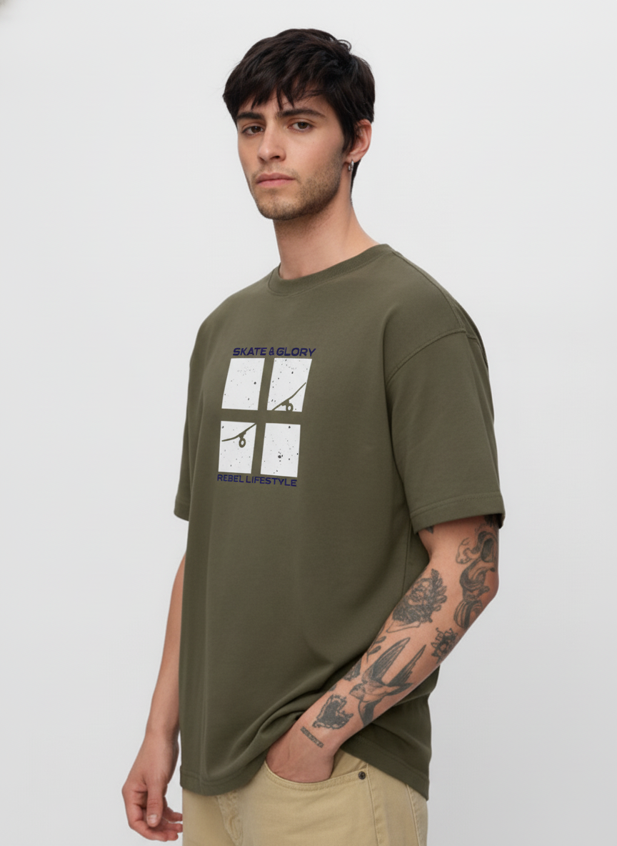 Men Oversized Cotton T-Shirt