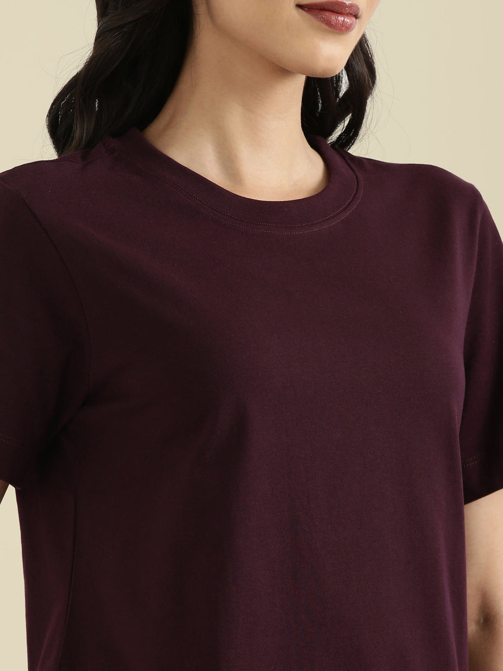 Cotton Jersey Crew Neck Regular Long T-Shirt