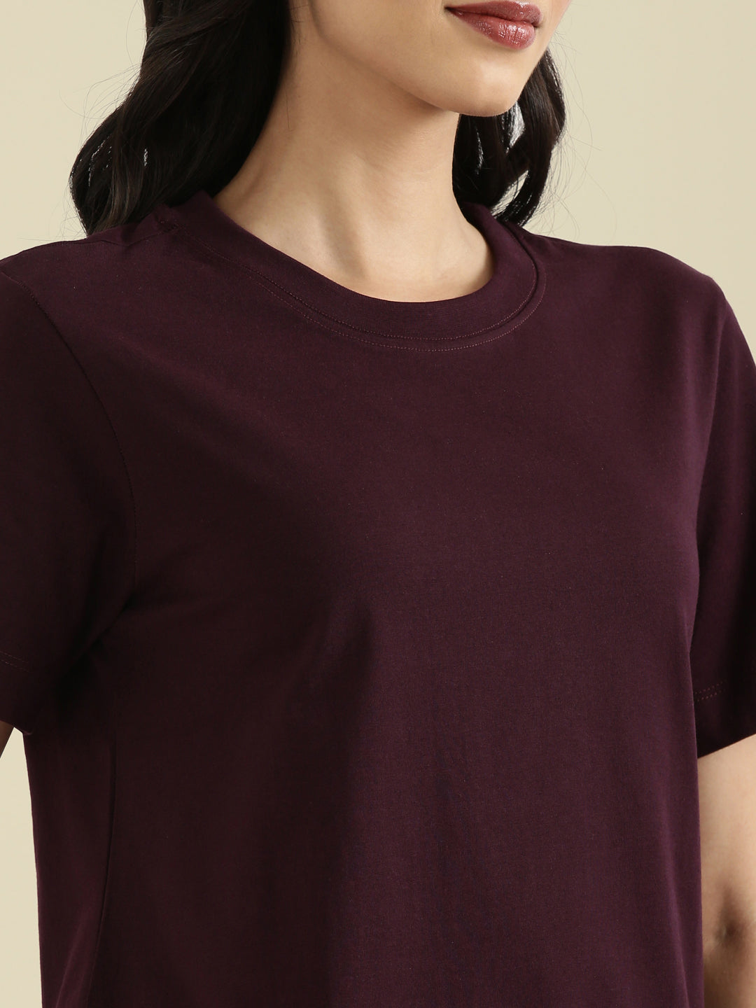 Cotton Jersey Crew Neck Regular Long T-Shirt
