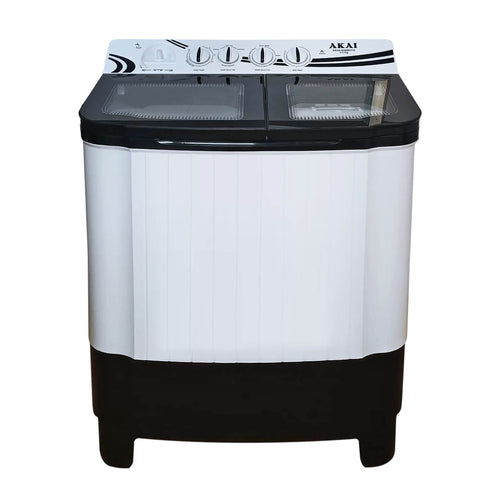 Akai 9.5KG Semi Automatic Top Load Washing Machine Black