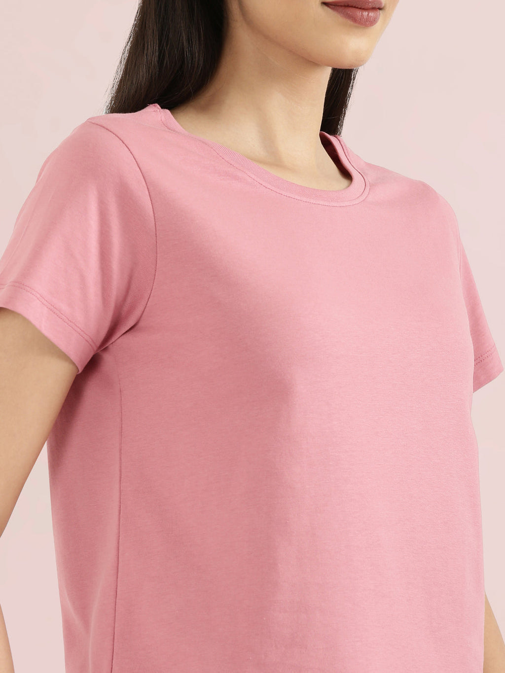 Cotton Jersey Crew Neck Slim Fit T-Shirt