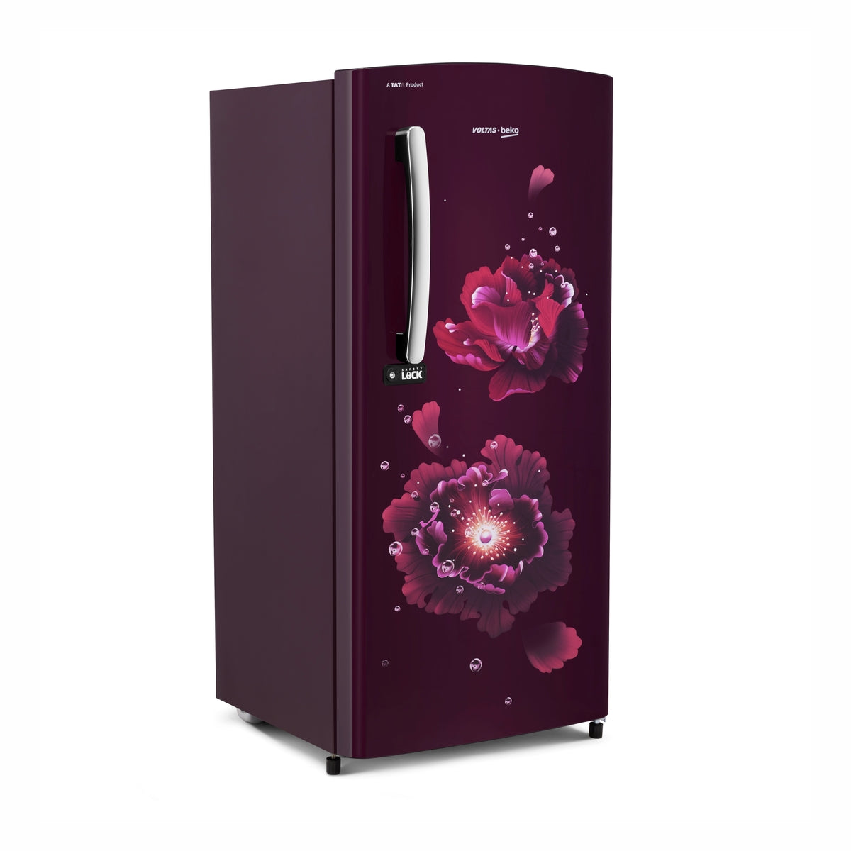 Voltas Beko 185 L 5 Star Single Door Direct Cool Refrigerator (RDC220A / W0FPETM000UGD, Fairy Flower Purple)