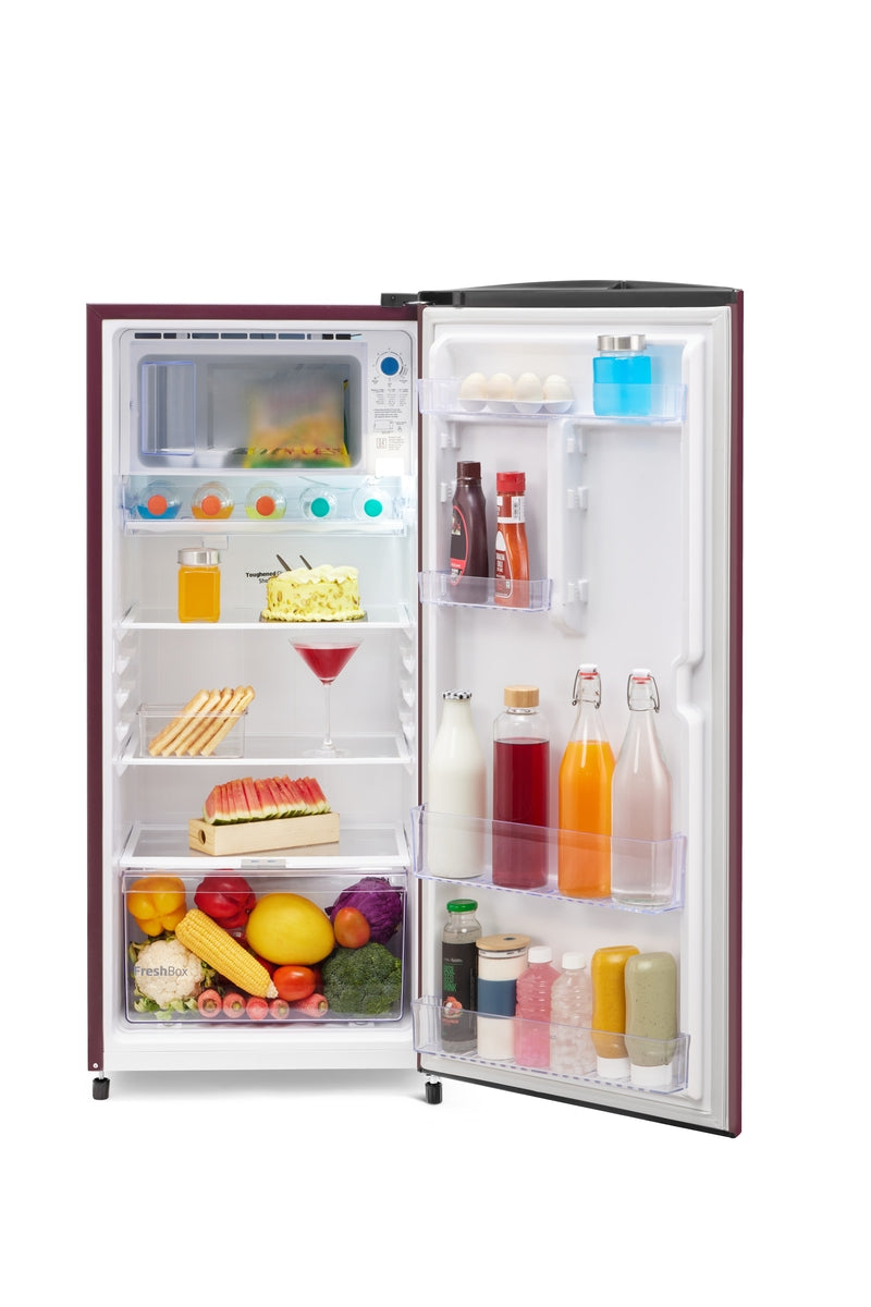 Voltas Beko 173 L, 2 Star, Direct Cool Single Door Refrigerator (Peony Wine)