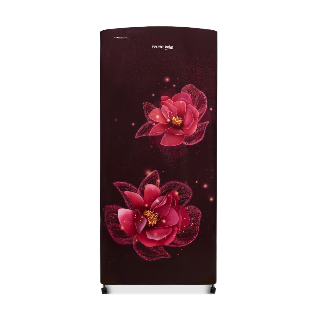 Voltas Beko 183 L, 2 Star, Direct Cool Single Door Refrigerator (Fressia Ruby)