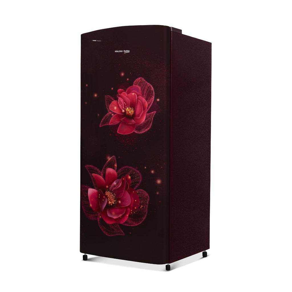 Voltas Beko 183 L, 2 Star, Direct Cool Single Door Refrigerator (Fressia Ruby)