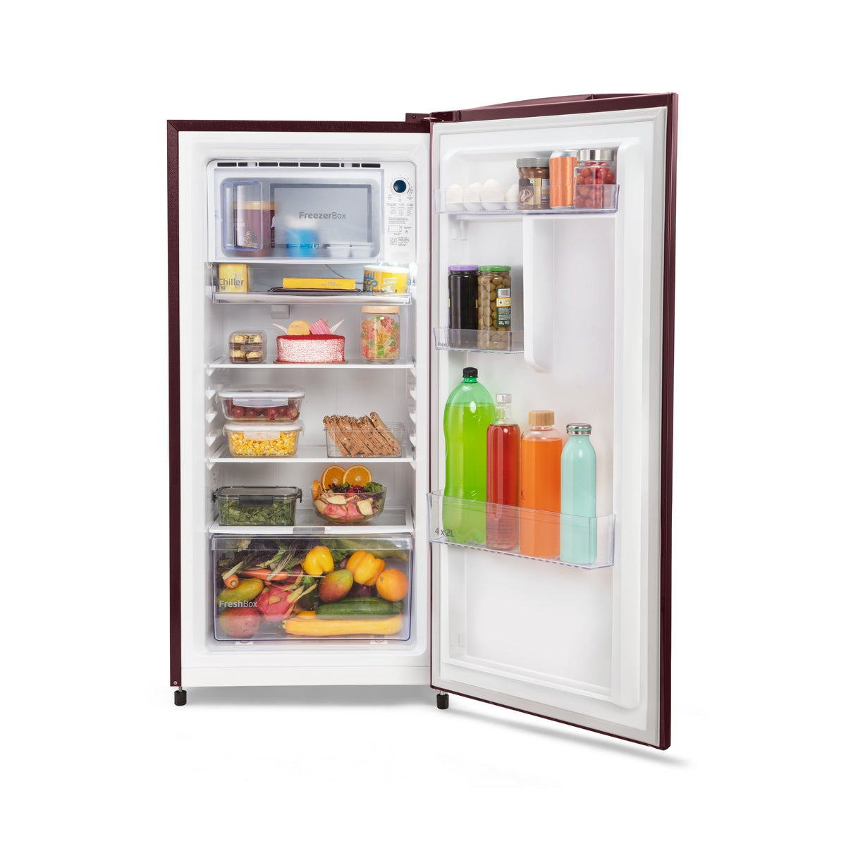Voltas Beko 183 L, 2 Star, Direct Cool Single Door Refrigerator (Fressia Ruby)